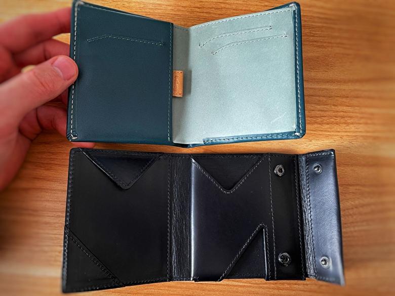 Bellroy Note Sleeve と【abrAsus 薄い財布】を比較