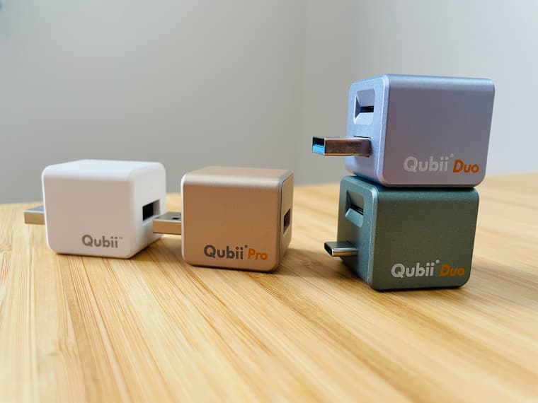QubiiとQubii Pro,Qubii Duoの使い方｜バックアップできる,できないもの紹介