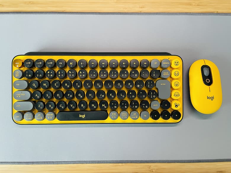 ロジクール POP KEYS K730YLの設定＆レビュー。茶軸のキーボード。思ったより本格派で驚く。