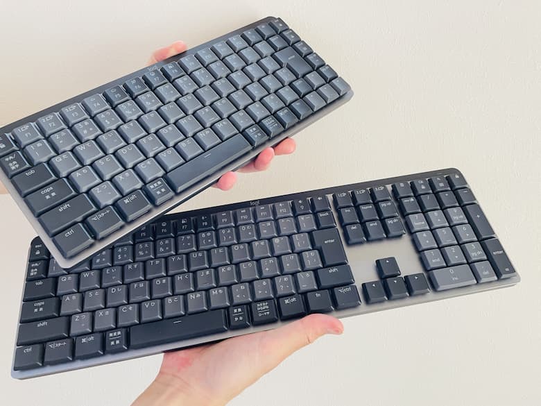 選べるサイズ展開！ Keyboard ロジクールの薄いメカニカルキーボード