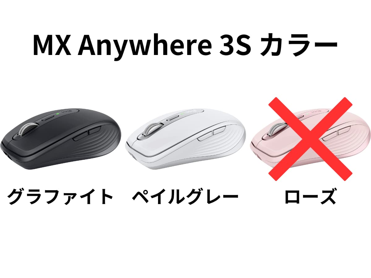 MX Anywhere 3S の違いを MX Anywhere 3 と比較して解説。選び方のポイントも紹介する。